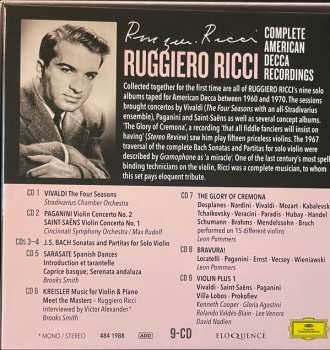 9CD/Box Set Ruggiero Ricci: Complete American Decca Recordings 573544