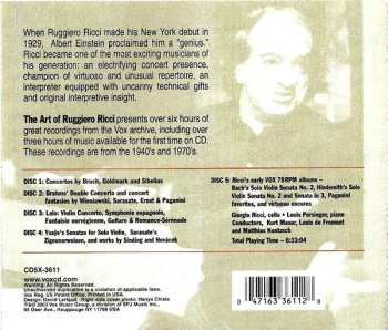 5CD Ruggiero Ricci: The Art Of Ruggiero Ricci 608014