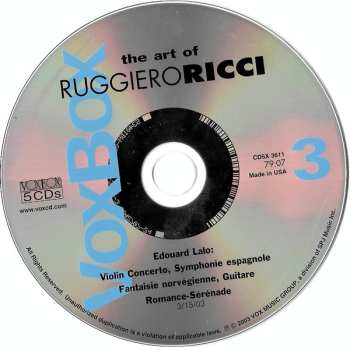 5CD Ruggiero Ricci: The Art Of Ruggiero Ricci 608014