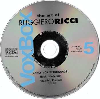 5CD Ruggiero Ricci: The Art Of Ruggiero Ricci 608014