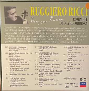 20CD/Box Set Ruggiero Ricci: The Complete Decca Recordings 560708