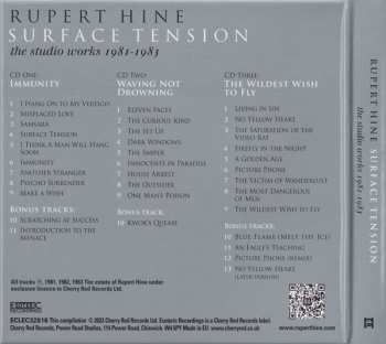 3CD/Box Set Rupert Hine: Surface Tension (The Studio Works 1981-1983) 609650