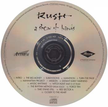 CD Rush: A Show Of Hands 391919