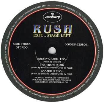 2LP Rush: Exit... Stage Left 604370