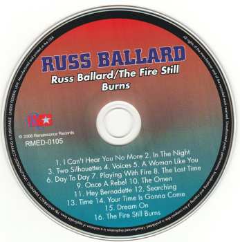 CD Russ Ballard: Russ Ballard and The Fire Still Burns 2lps on one CD 590027