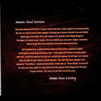 CD Russ Lossing: Drum Music (Music Of Paul Motian) 564072