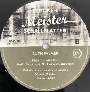 LP Ruth Palmer: Johann Sebastian Bach NUM 73734