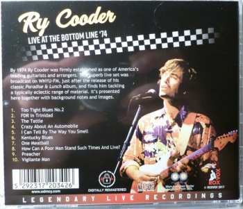 CD Ry Cooder: Live At The Bottom Line '74 518711