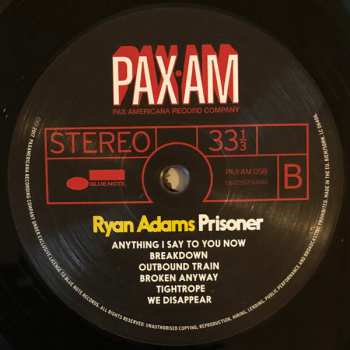 LP Ryan Adams: Prisoner 418773