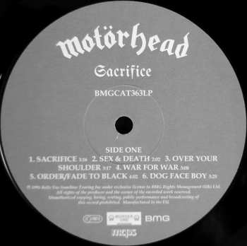 LP Motörhead: Sacrifice 31325