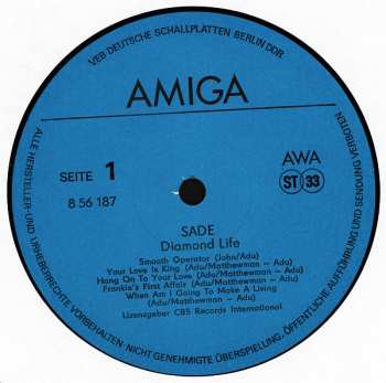 LP Sade: Diamond Life 42434