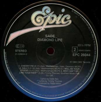 LP Sade: Diamond Life 480526