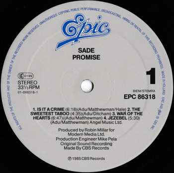 LP Sade: Promise 642388