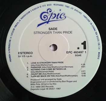 LP Sade: Stronger Than Pride 639158