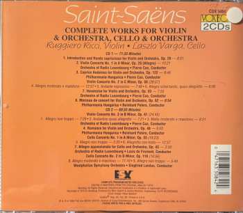 2CD Camille Saint-Saëns: Complete Works For Violin & Orchestra and Cello & Orchestra 656834