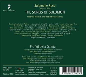 CD Salomone Rossi: The Songs Of Solomon - Hebrew Prayers And Instrumental Music 151338