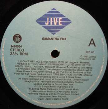 LP Samantha Fox: Samantha Fox 417481