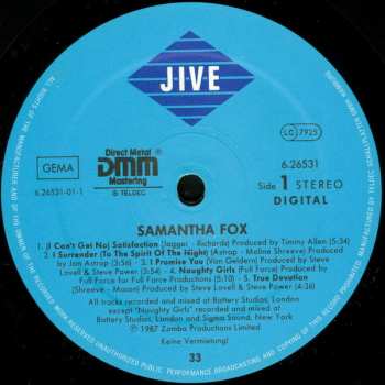 LP Samantha Fox: Samantha Fox 636611