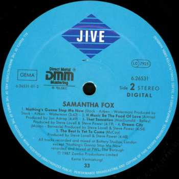 LP Samantha Fox: Samantha Fox 636611