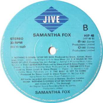 LP Samantha Fox: Samantha Fox 641156