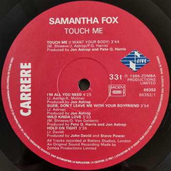 LP Samantha Fox: Touch Me 645182