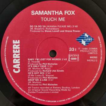 LP Samantha Fox: Touch Me 645182