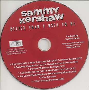 CD Sammy Kershaw: Better Than I Used To Be 644677