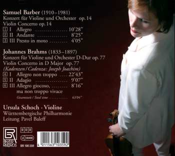 CD Samuel Barber: Violinkonzerte  586885