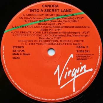 LP Sandra: Into A Secret Land 624694