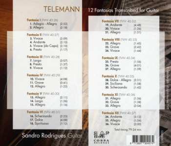 CD Georg Philipp Telemann: 12 Fantasias Transcribed For Guitar 599363