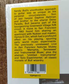 LP Sandy Bull: Live In San Francisco Late 1969 591973