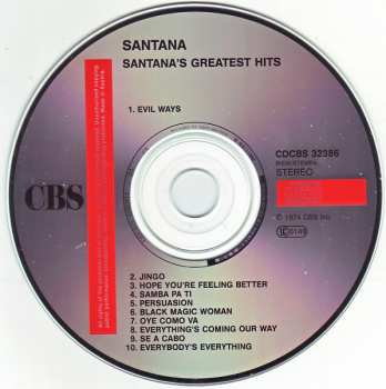 CD Santana: Santana's Greatest Hits 592879