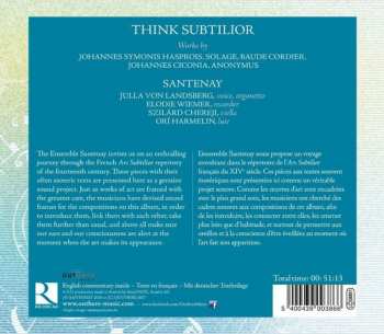 CD Santenay: Think Subtilior 315962