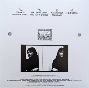 2LP Sarah Davachi: The Head As Form​’​d In The Crier​’​s Choir 623200