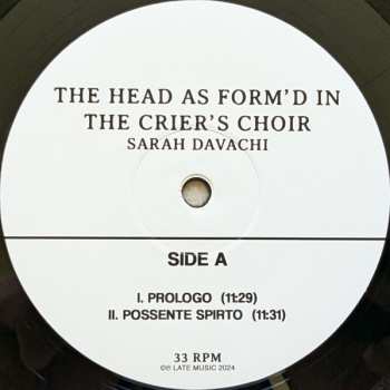 2LP Sarah Davachi: The Head As Form​’​d In The Crier​’​s Choir 623200