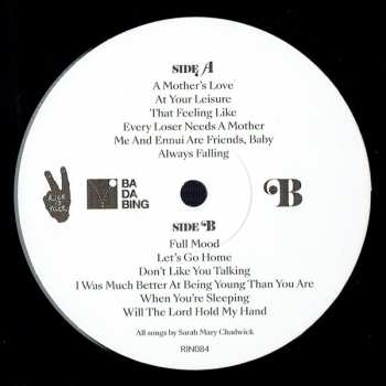 LP Sarah Mary Chadwick: Me And Ennui Are Friends, Baby 77029