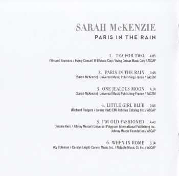 CD Sarah McKenzie: Paris In The Rain 27434