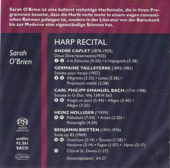 SACD Sarah O'Brien: Harp Recital 326101