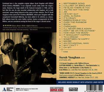 CD Sarah Vaughan: Sarah Vaughan With Clifford Brown LTD 649446