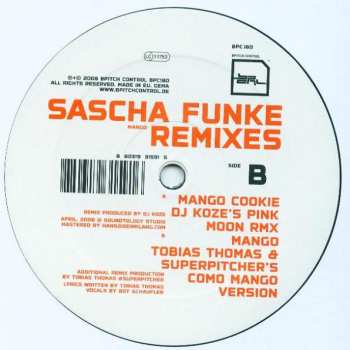 Album Sascha Funke: Mango Remixes