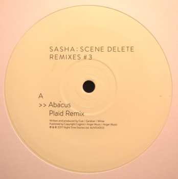 EP Sasha: Scene Delete : Remixes #3 LTD | NUM | CLR 449671