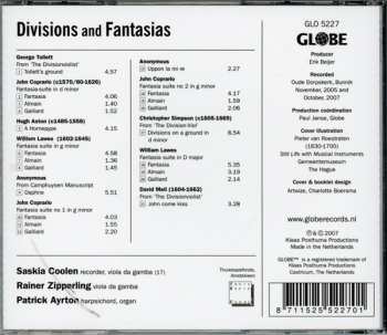 CD Saskia Coolen: Divisions and Fantasias 146488