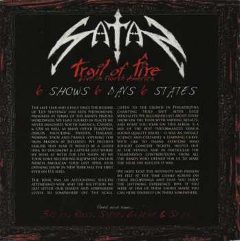 CD Satan: Trail Of Fire - Live In North America 37109