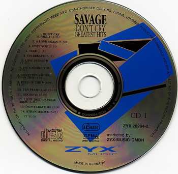 2CD Savage: Don't Cry - Greatest Hits 564118