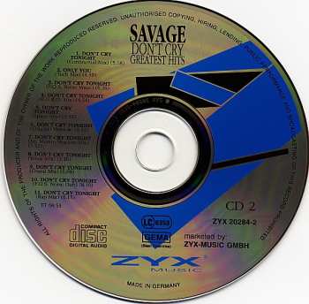 2CD Savage: Don't Cry - Greatest Hits 564118