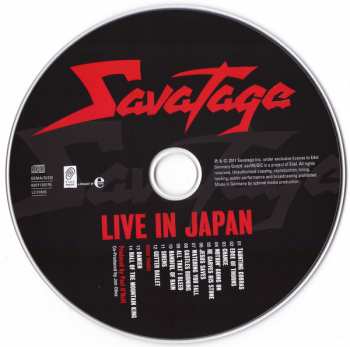 CD Savatage: Live In Japan DIGI 21357