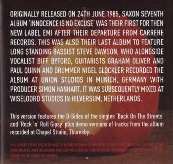 CD Saxon: Innocence Is No Excuse DIGI 378173