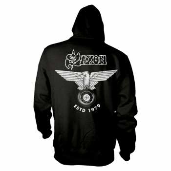 Merch Saxon: Mikina Se Zipem Estd 1979 S