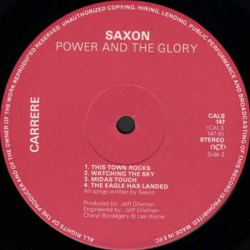 LP Saxon: Power & The Glory 585621