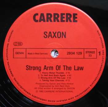 LP Saxon: Strong Arm Of The Law 629450